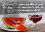 ¿Te imaginas servir sandía natural en pleno invierno o un cóctel con murta fresca en septiembre? cocina moderna